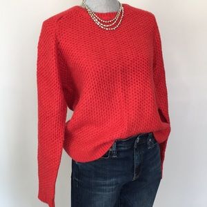 NWT LOFT Honeycomb Textural Knit Pullover Sweater, size Large ❤️